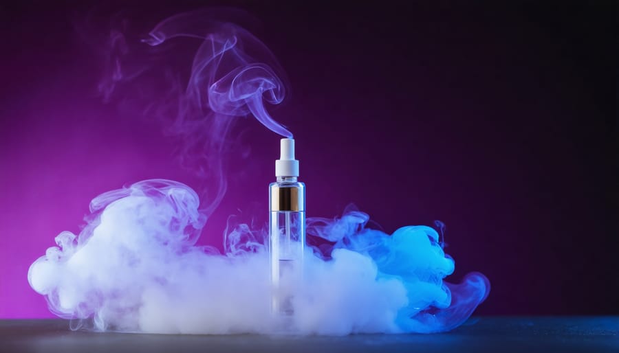 Team of researchers and health providers demonstrating vaping technology in healthcare