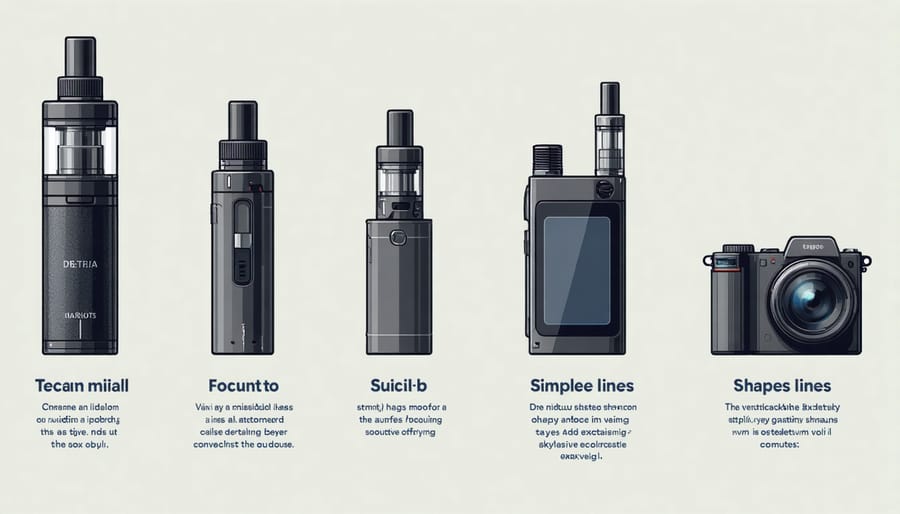 Visual chart detailing recent technological advancements in vaping devices